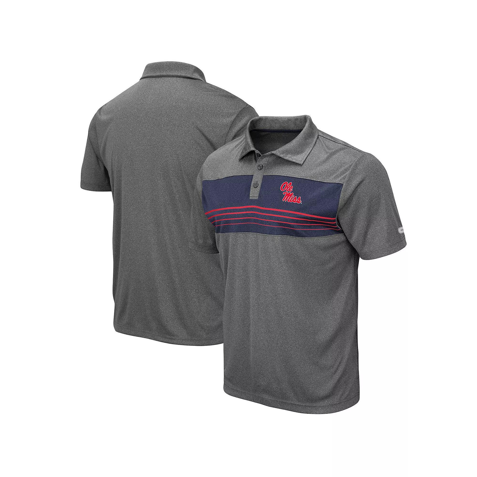 Men's Colosseum Heathered Charcoal Florida State Seminoles Smithers Polo, Size: 2XL Product Image
