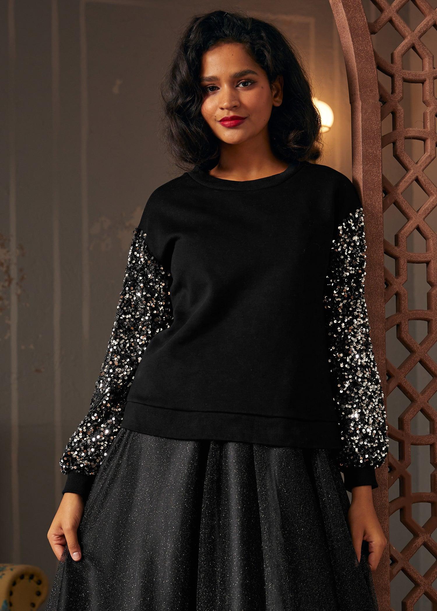 Dressed to Impress Sequin Sweatshirt Product Image