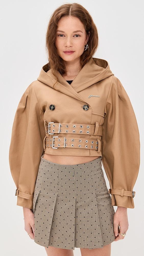GANNI Bonded Cotton Short Jacket | Shopbop Product Image