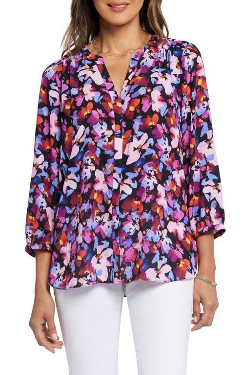 NYDJ Pintuck Blouse (Celestial Dot) Women's Clothing Product Image