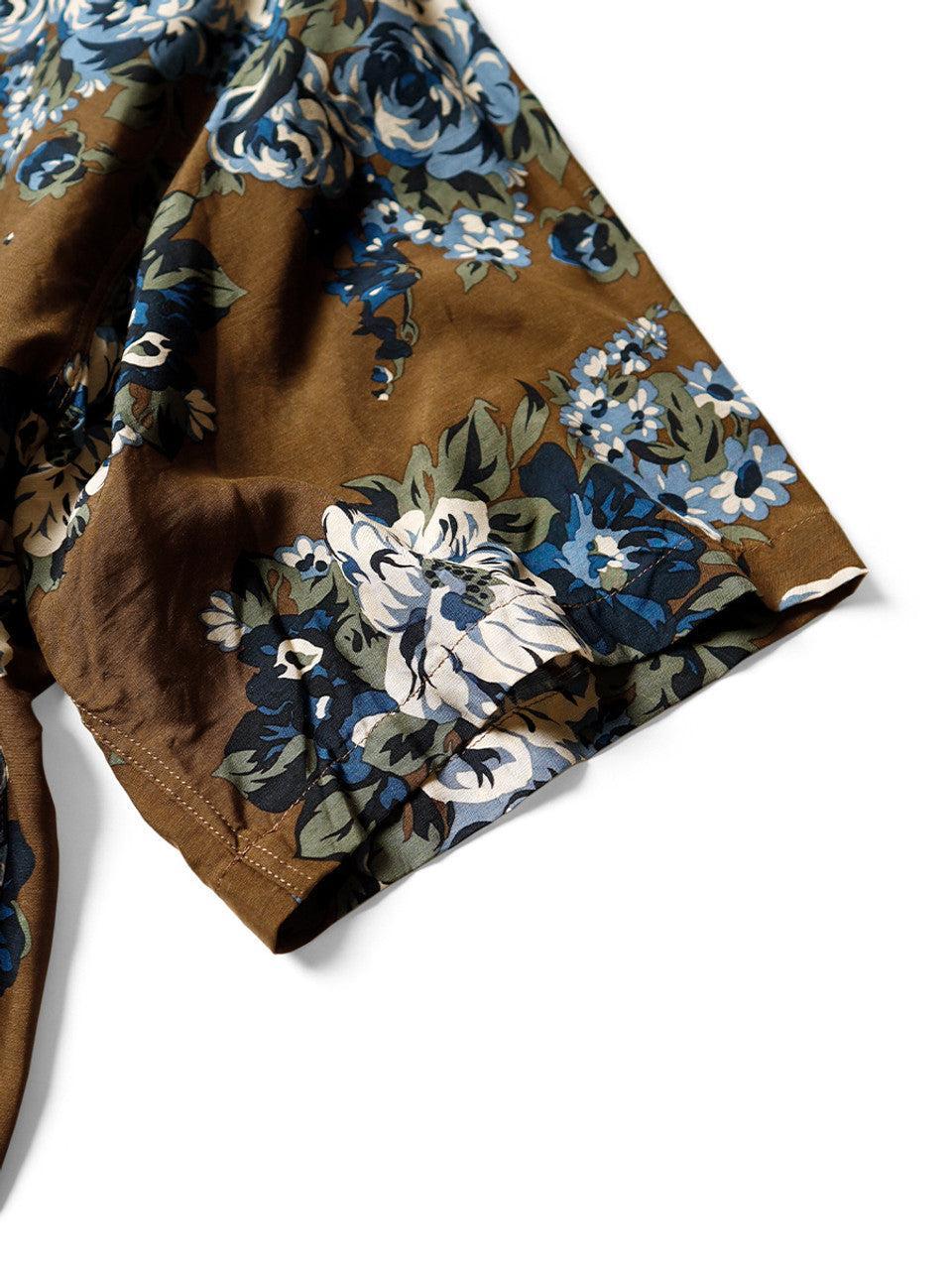 SILK RAYON CHAMPETRE MARIA PATTERN WRANGLE COLLAR ALOHA SHIRT Male Product Image