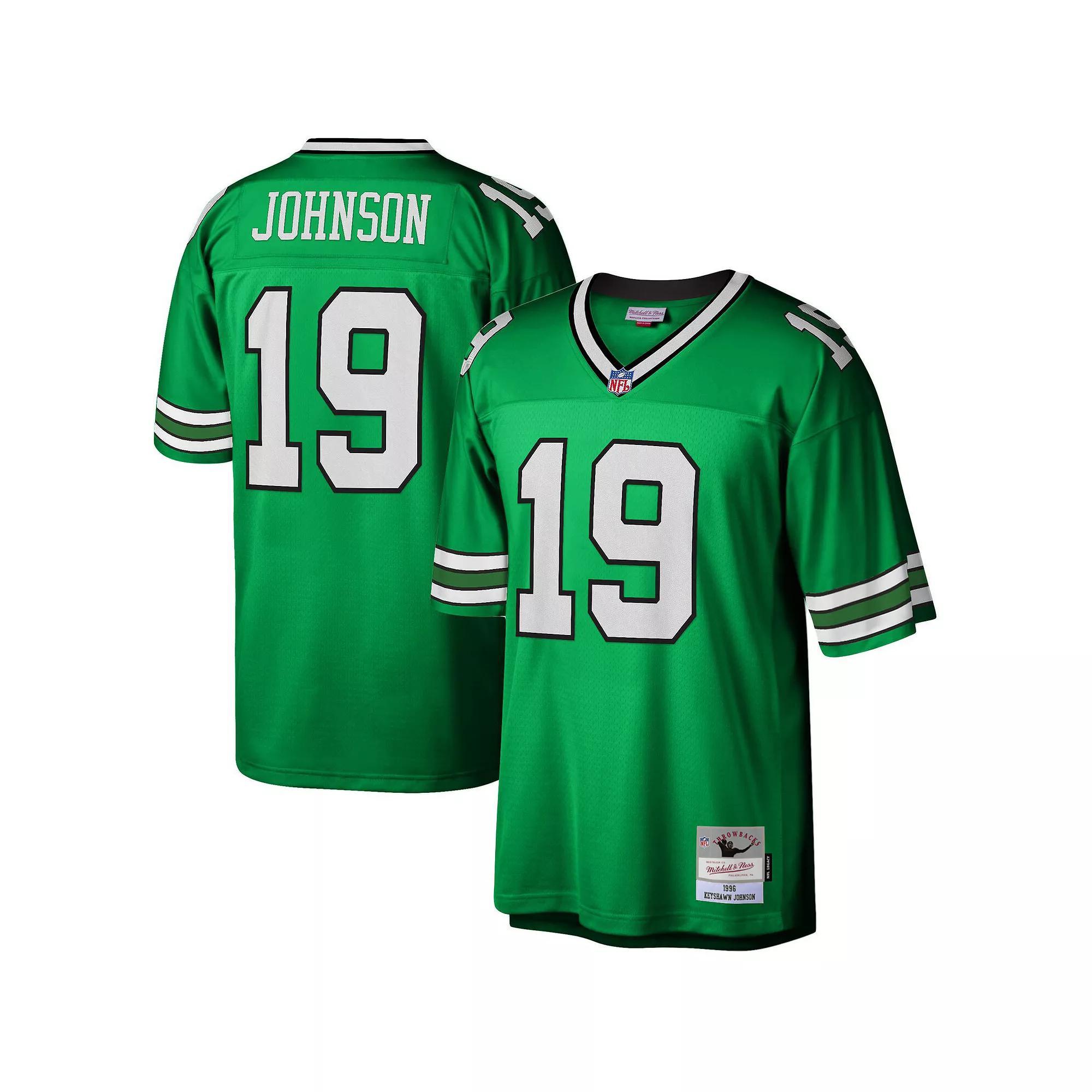 Men's Mitchell & Ness Keyshawn Johnson Kelly Green New York Jets 1996 Legacy Replica Jersey, Size: Small Product Image
