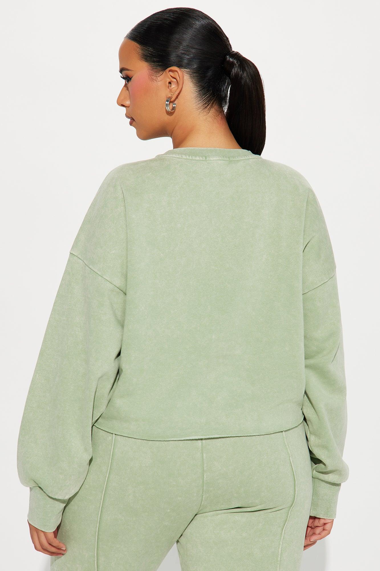 Chill Out Lounge Sweatshirt - Sage Product Image