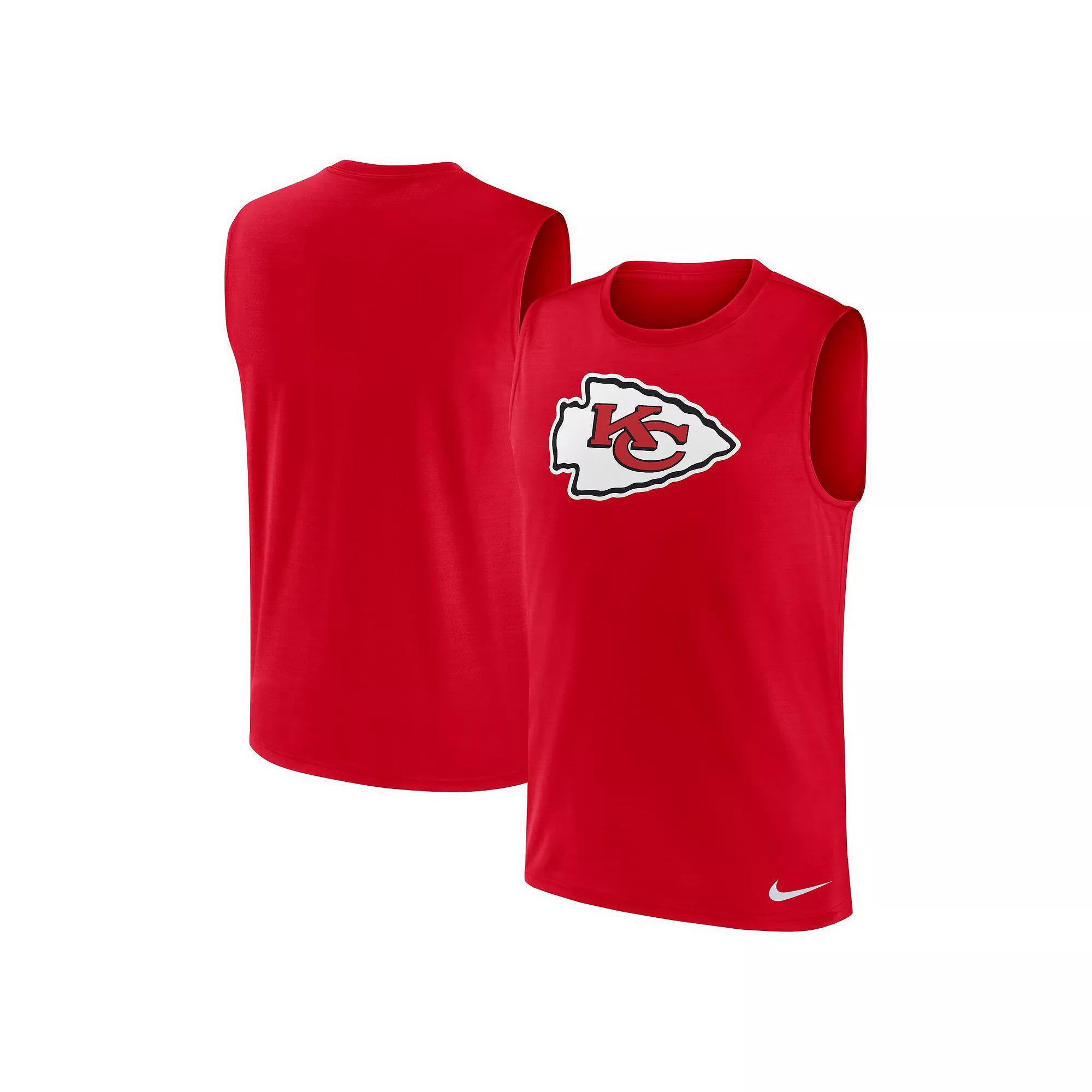 Men's Nike Red Kansas City Chiefs Blitz Legend Muscle Perform Tank Top, Size: Large Product Image