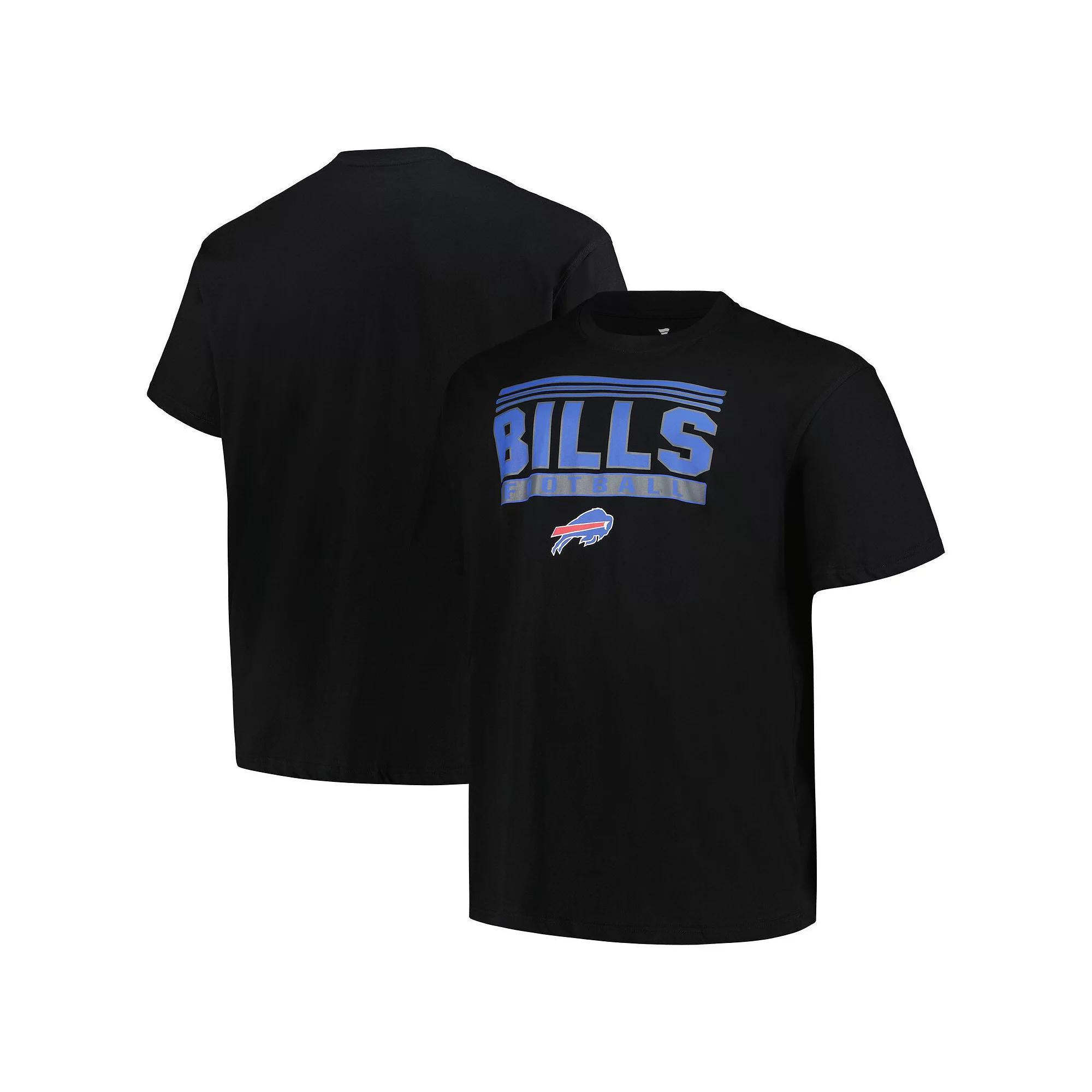 Men's Fanatics Black Buffalo Bills Big & Tall Pop T-Shirt, Size: 3XLT Product Image