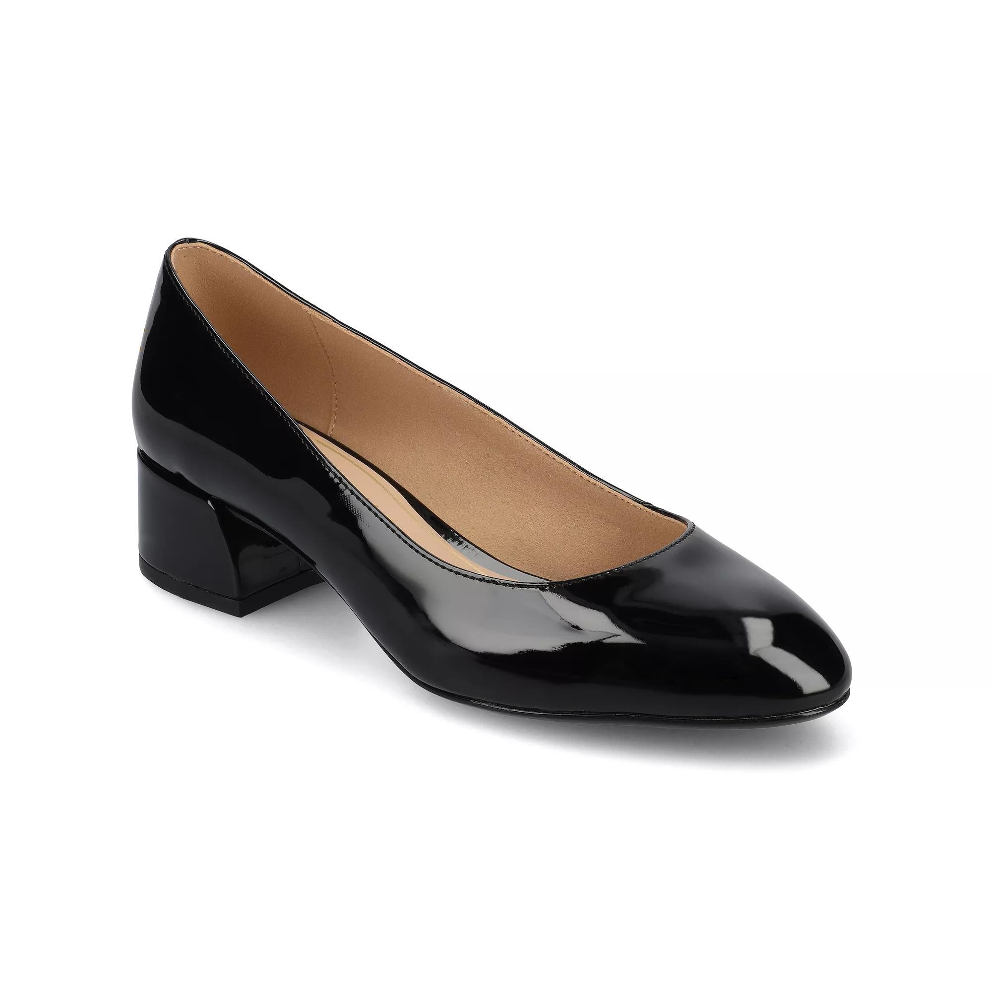 Journee Medium and Wide Width Saarii Womens Slip-On Block Heel Pumps Product Image