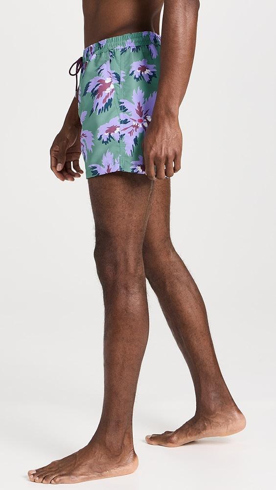Paul Smith Palm Burst Swim Shorts 3.25" | Shopbop Product Image
