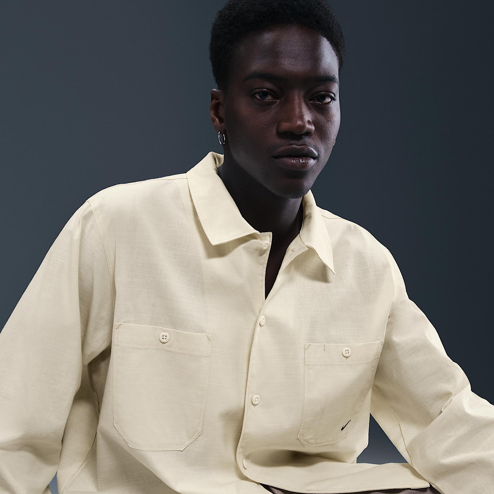 Nike Life Men's Chambray Long-Sleeve Painter's Shirt Product Image