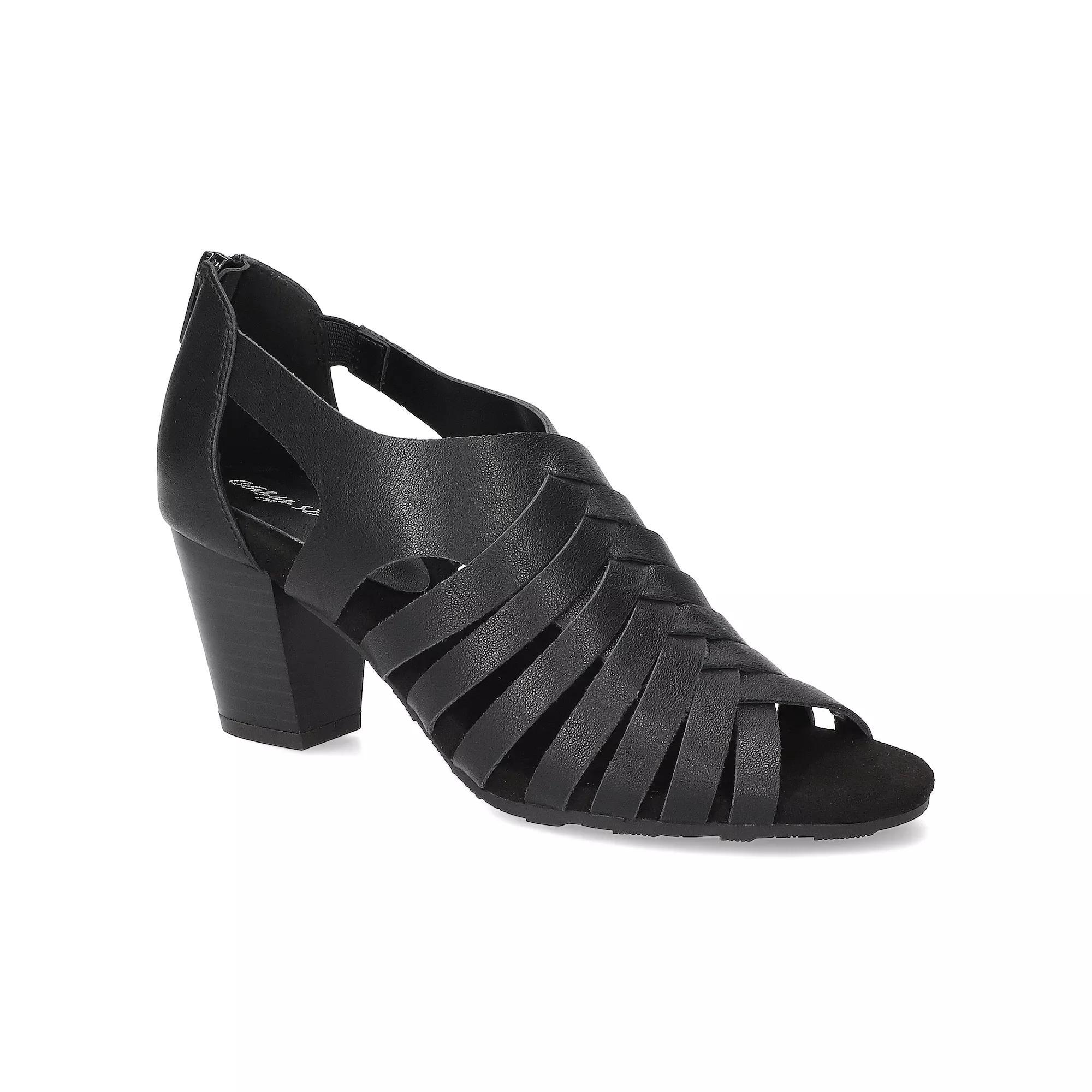 Easy Street Vanni Women's Block Heel Sandals, Size: 7 Wide, Black Product Image