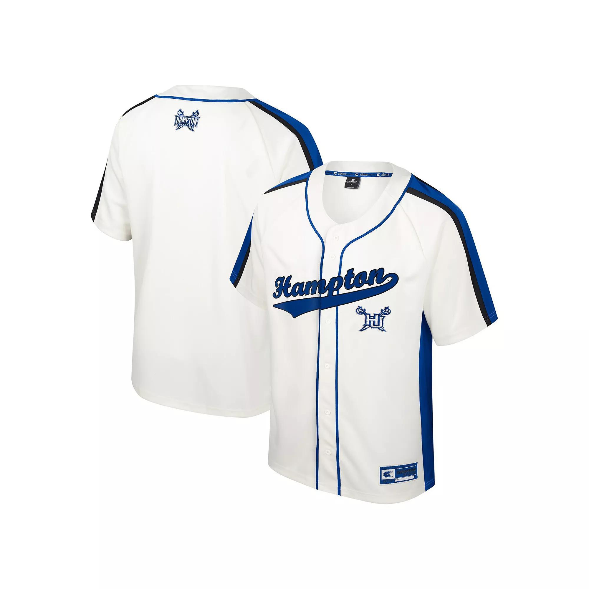 Men's Colosseum Cream Hampton Pirates Ruth Button-Up Baseball Jersey, Size: XL, Nc2 Beige Product Image