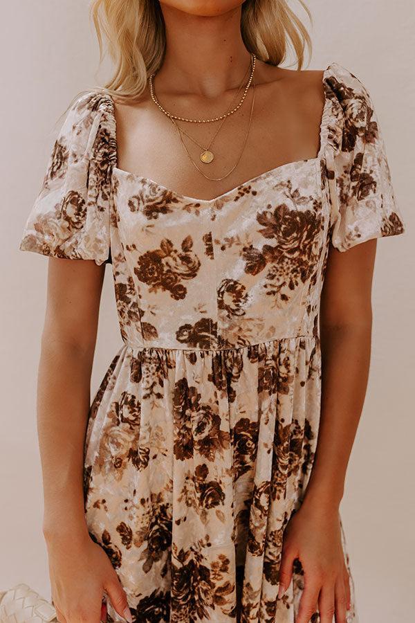 Swift And Chic Velvet Mini Dress Product Image
