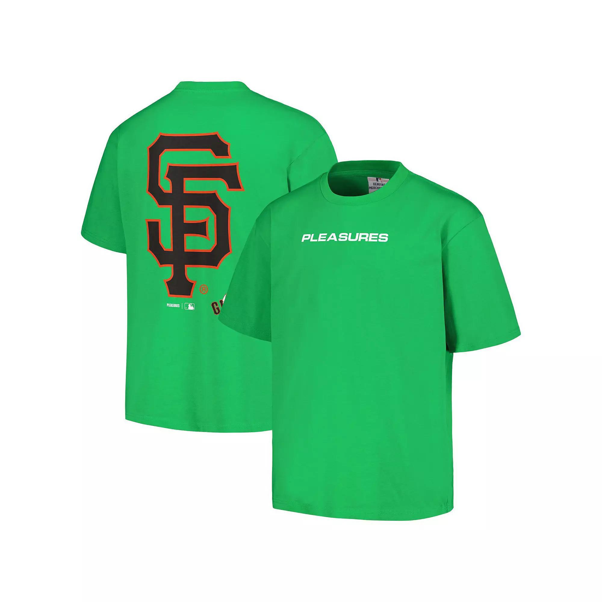 Men's PLEASURES  Green San Francisco Giants Ballpark T-Shirt, Size: XL Product Image