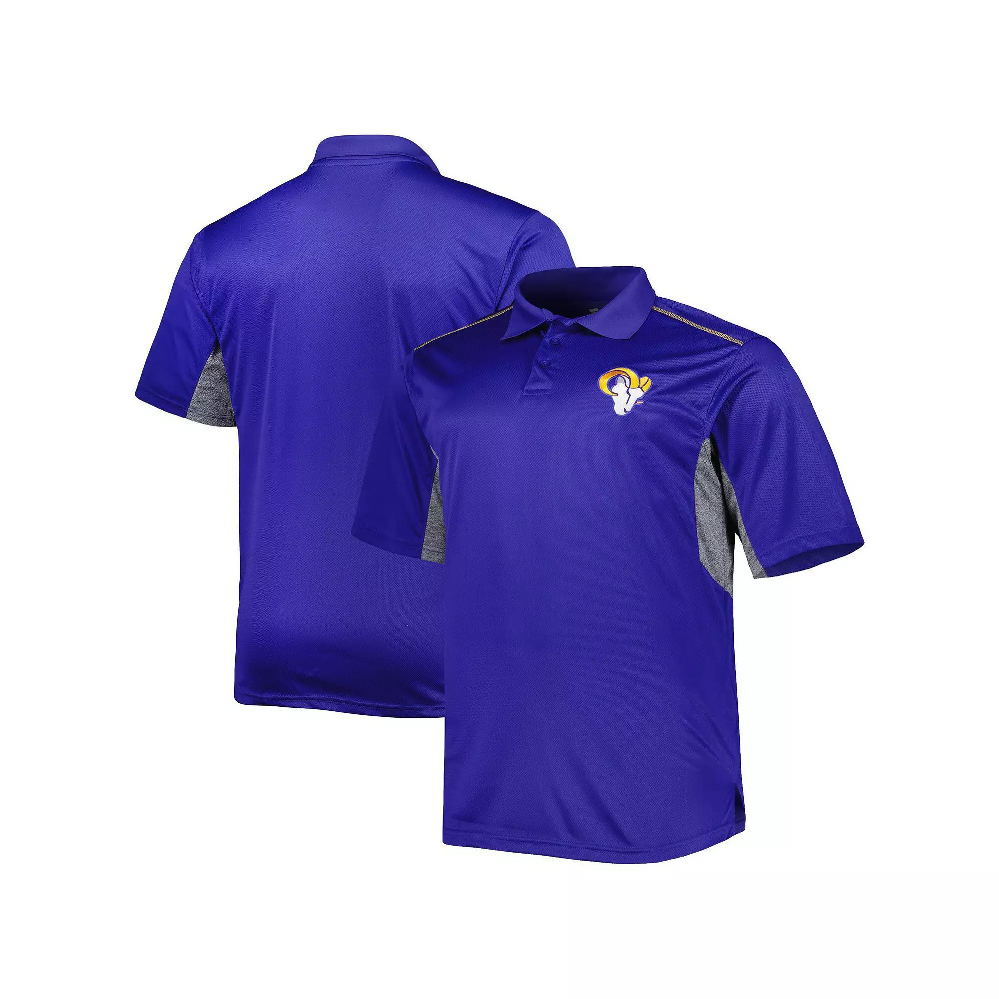 Men's Royal Los Angeles Rams Big & Tall Team Color Polo, Size: XLT, Blue Product Image