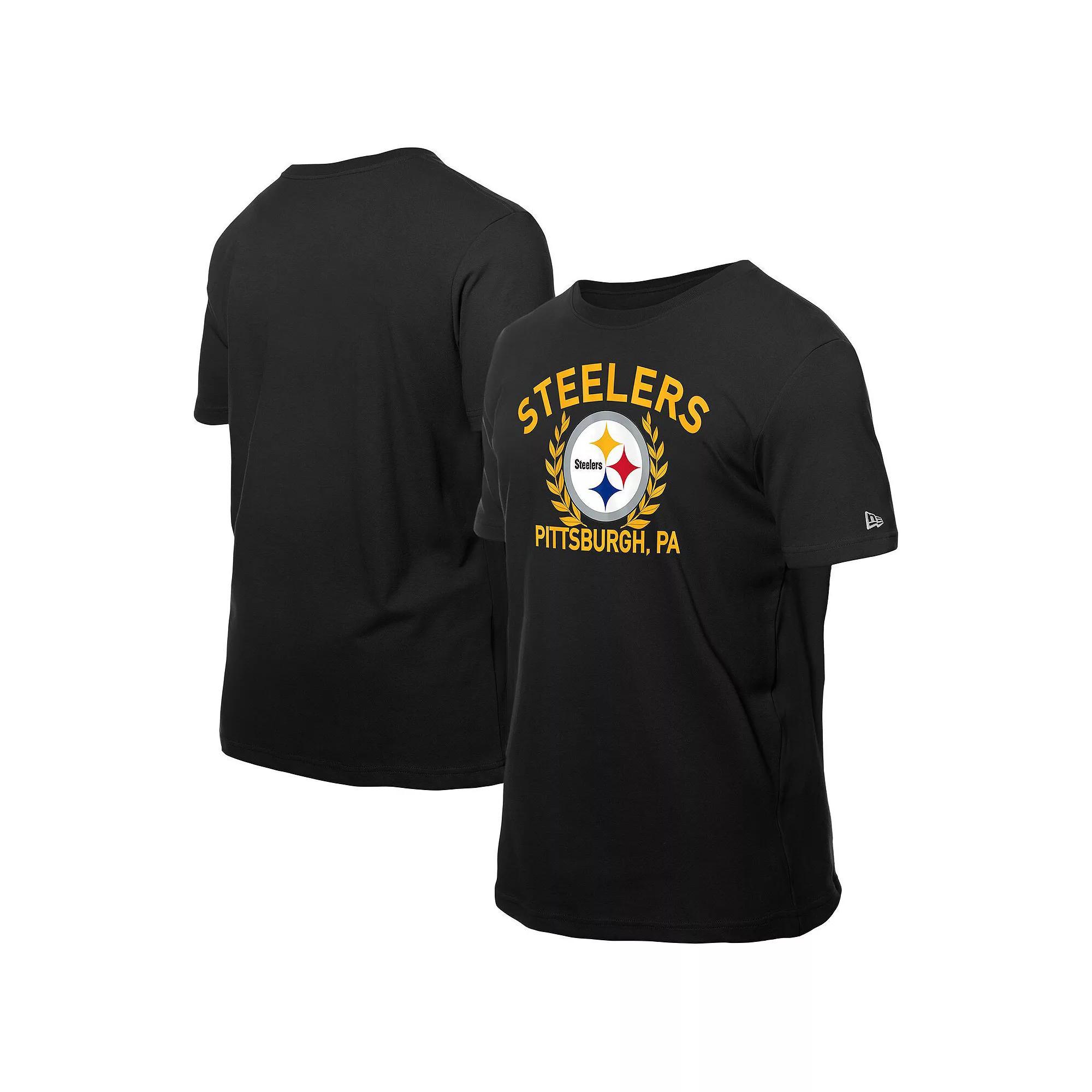 Men's New Era Black Pittsburgh Steelers 2025 NFL Draft T-Shirt, Size: XL Product Image