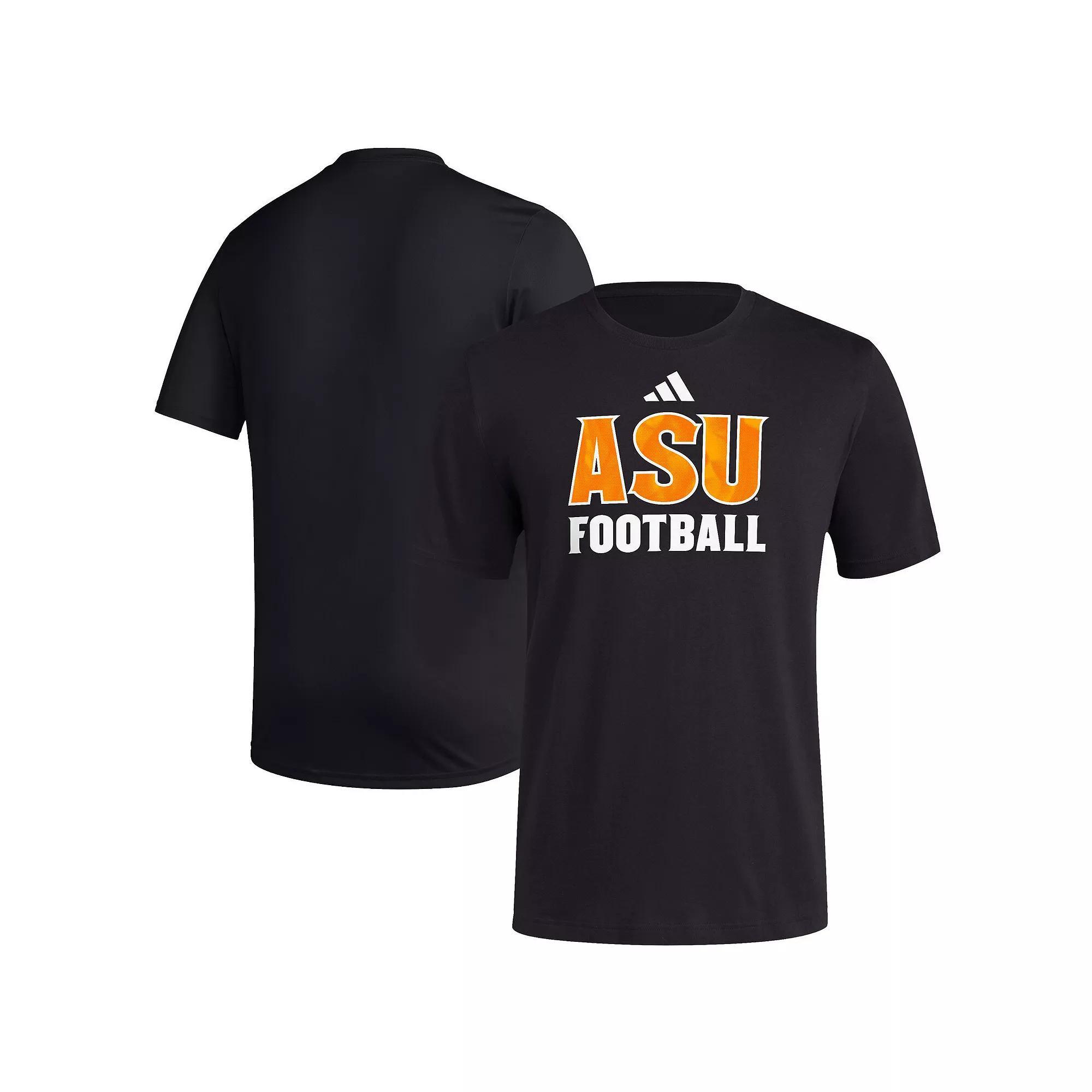 Men's adidas Black Arizona State Sun Devils Sideline Strategy Glow Pregame T-Shirt, Size: Medium Product Image