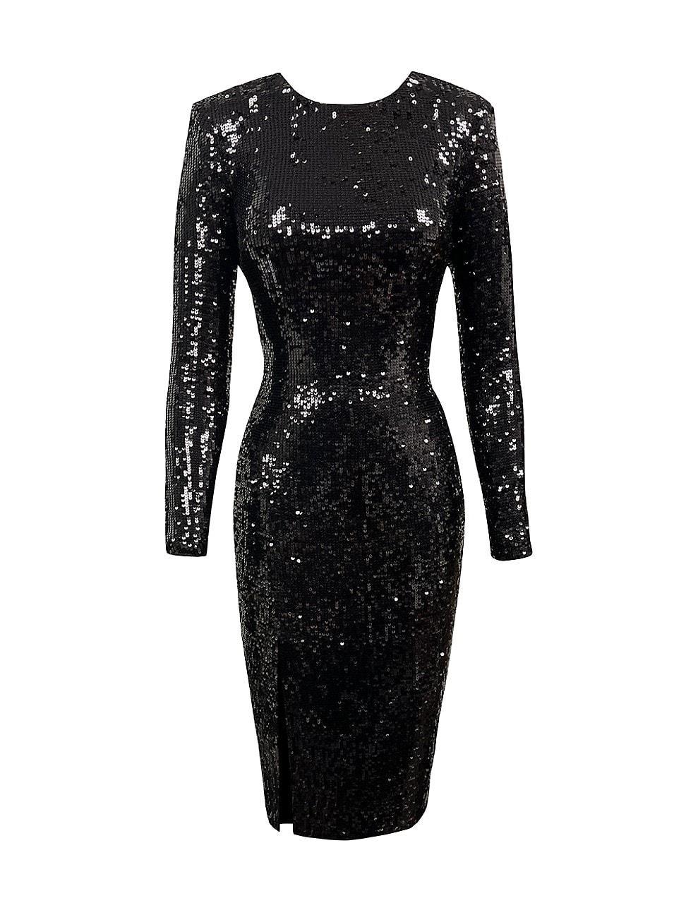 Womens Natalie Sequin Knee-Length Dress Product Image