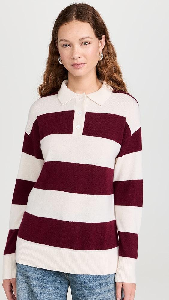 LE JEAN Cashmere Polo Sweater | Shopbop Product Image
