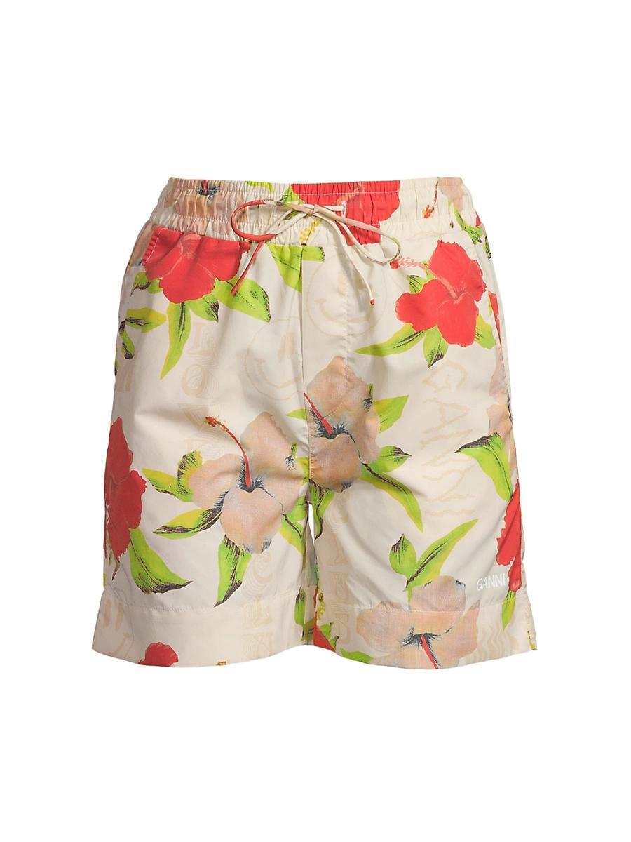 Womens Floral Surfer Shorts Product Image