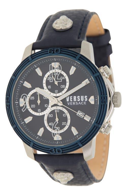 VERSUS Versace Versace Men's Two-Tone Leather Strap Watch, 46mm in Two Tone at Nordstrom Product Image