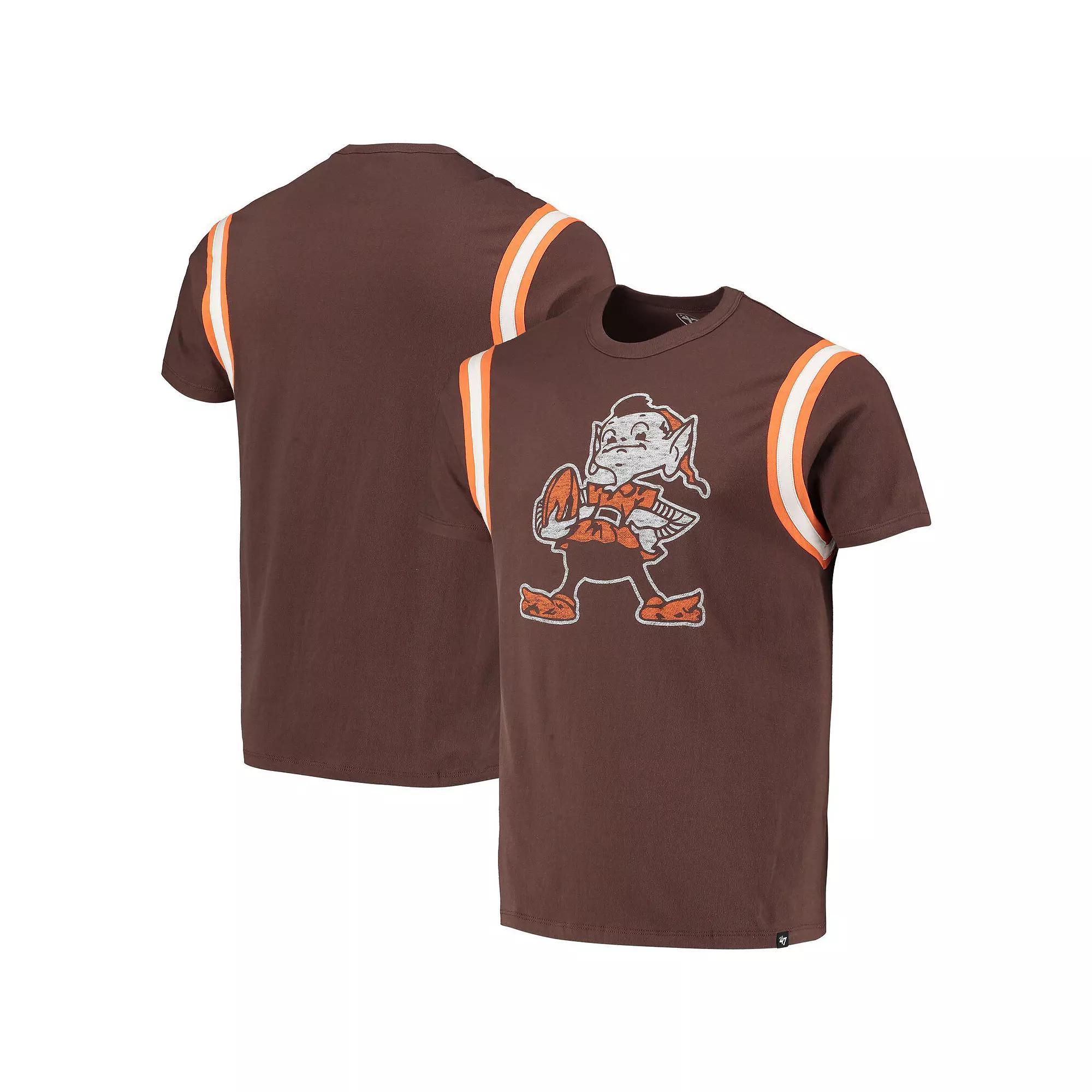Men's '47 Brown Cleveland Browns Premier Point T-Shirt, Size: Medium Product Image
