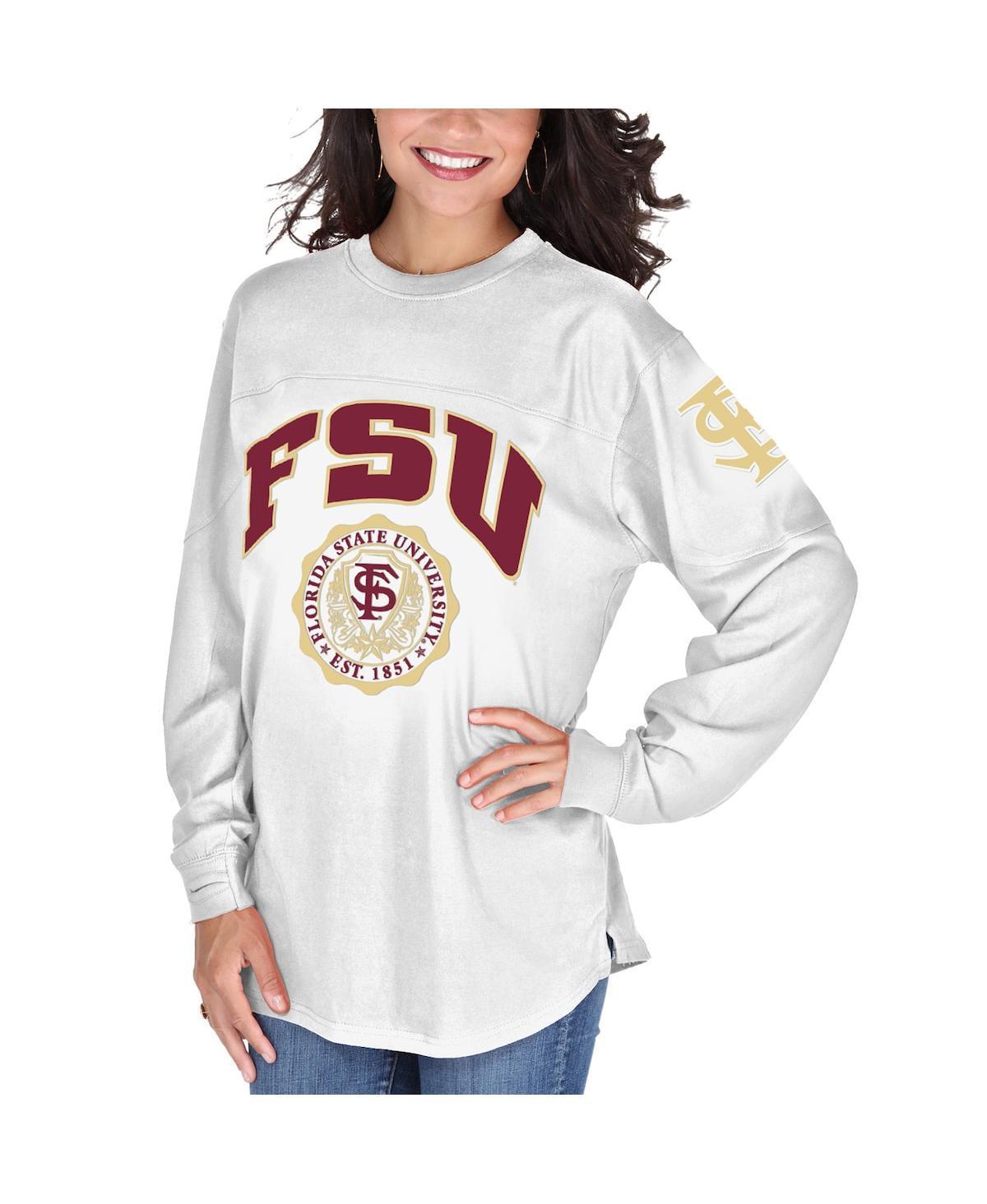 Women's White Florida State Seminoles Edith Long Sleeve T-Shirt, Size: Large Product Image