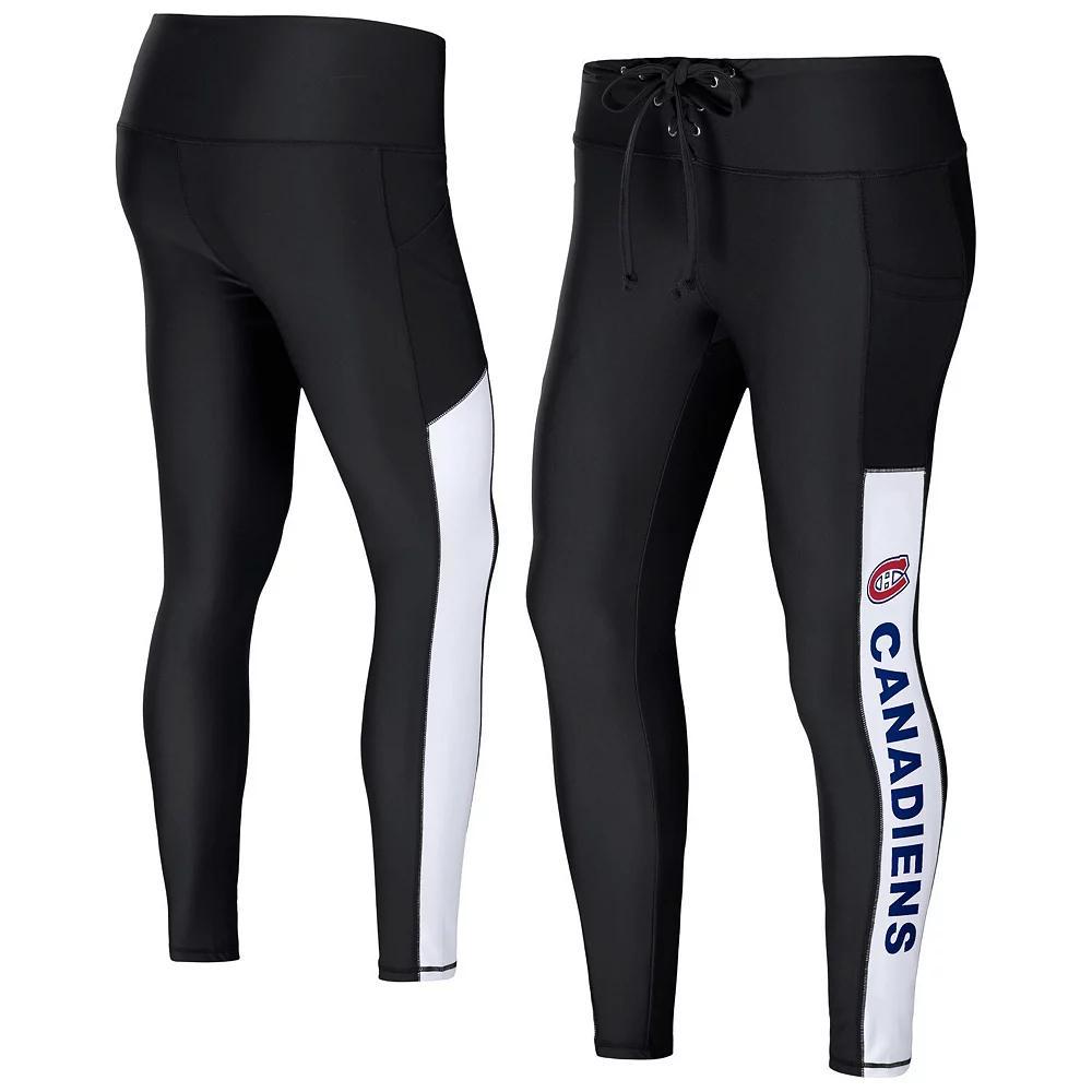 Women's WEAR by Erin Andrews Black Montreal Canadiens Leggings, Size: XL, Cnd Black Product Image