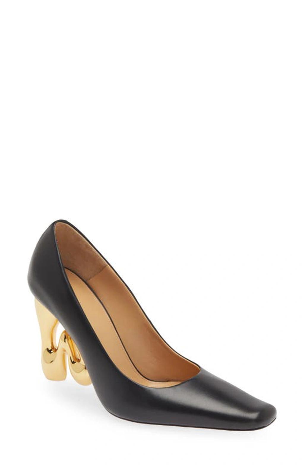 JW ANDERSON Sculpted-heel Leather Pumps In Black Product Image