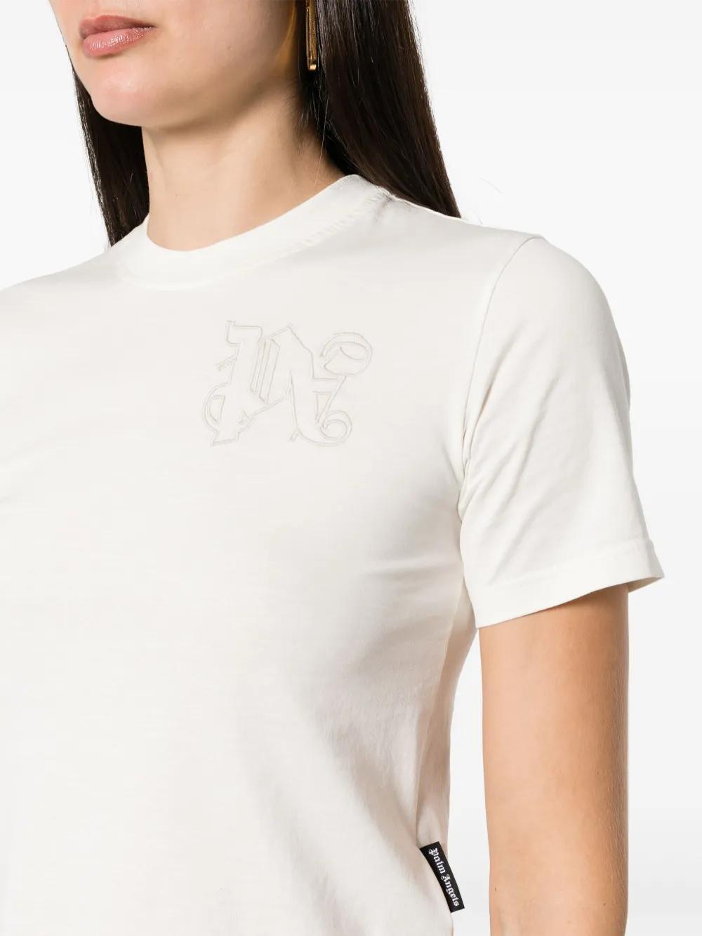 logo-embroidered cotton T-shirt Product Image