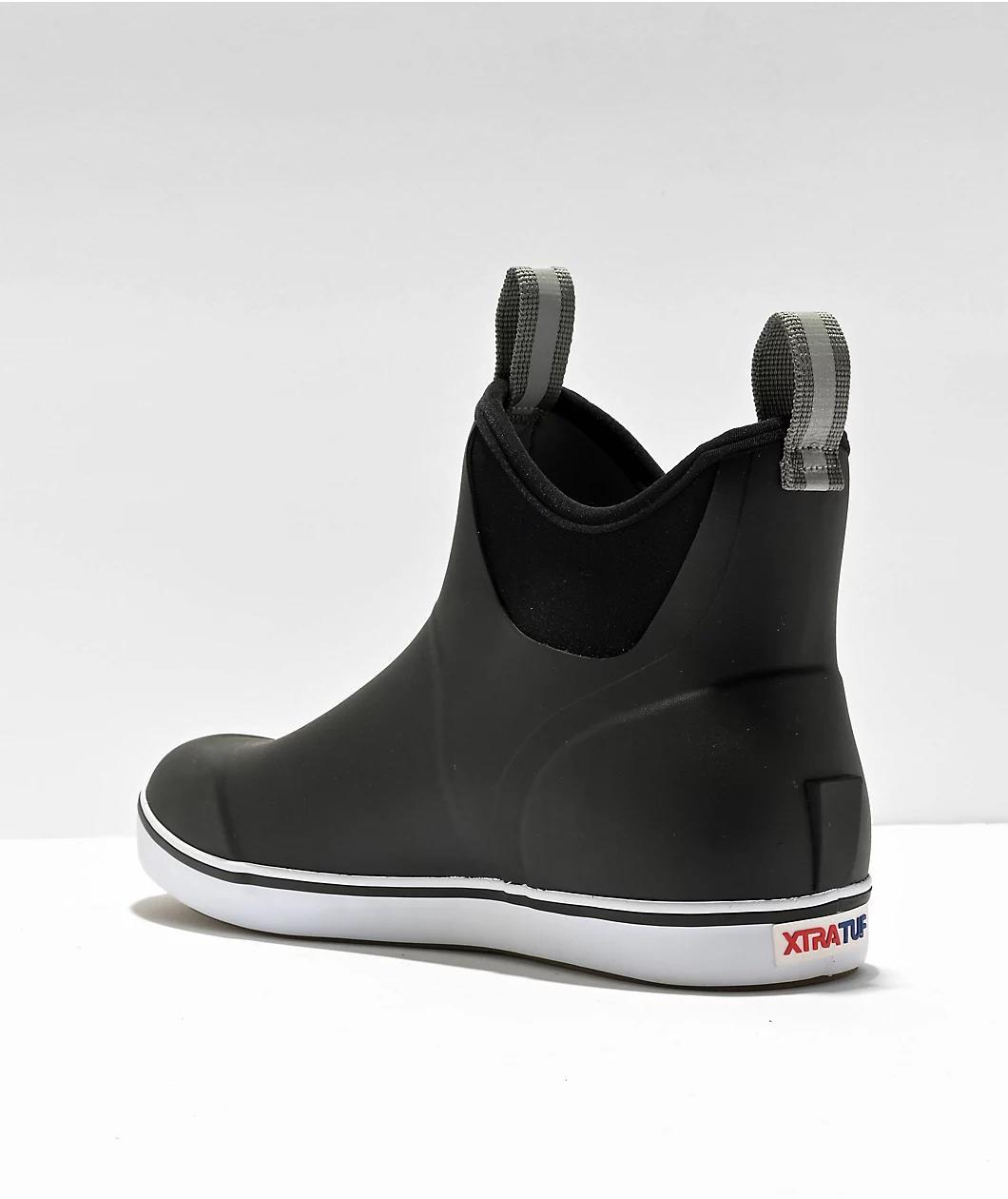 XTRATUF Black Ankle Deck Boots Product Image