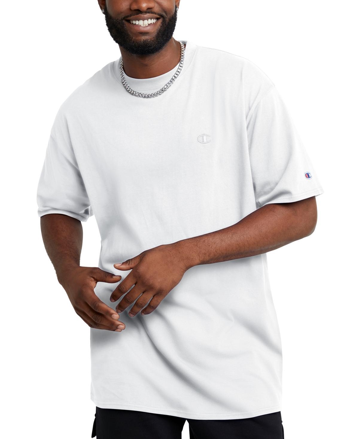 Mens Champion Classic T-Shirt, C Logo (Big & Tall) White 2XT Product Image