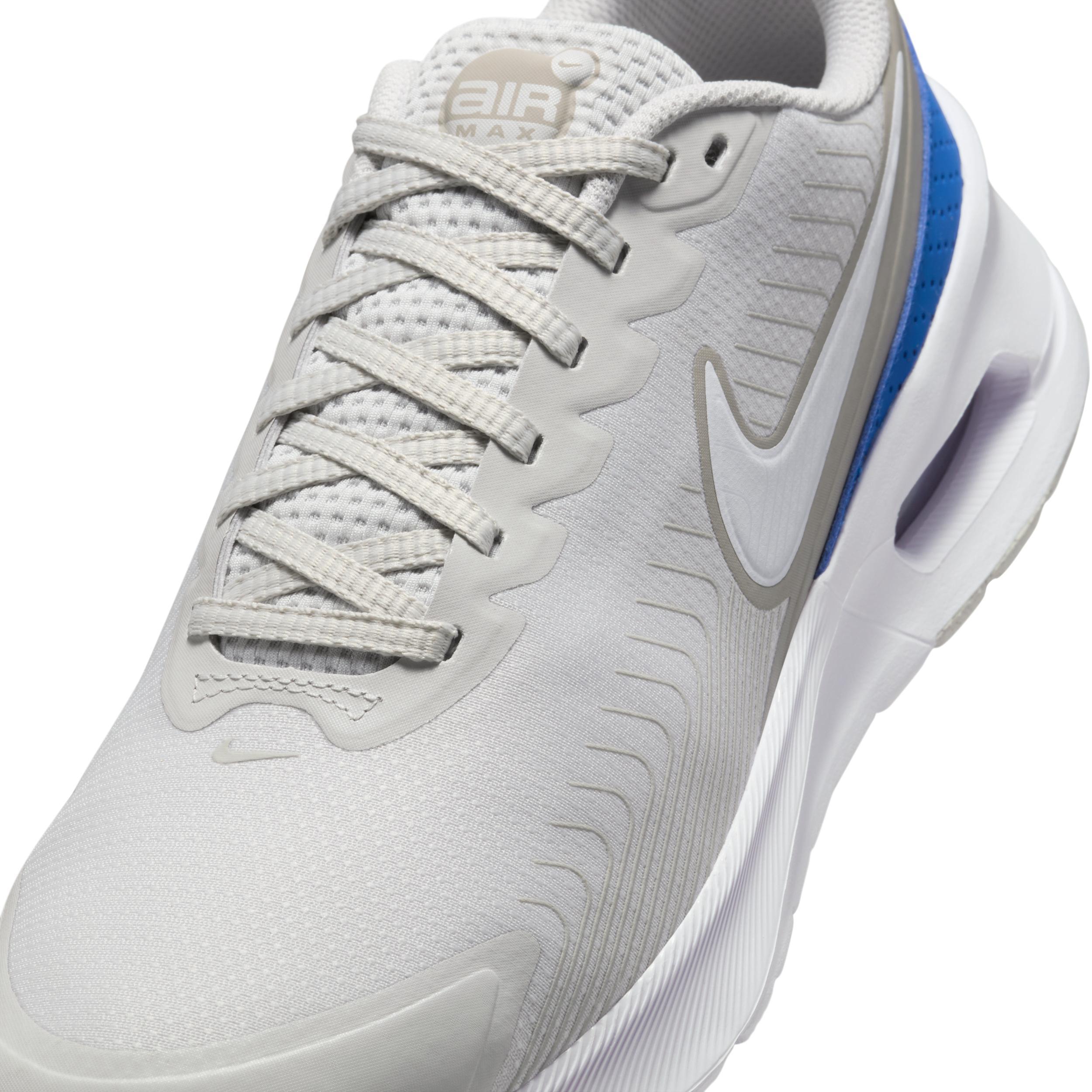 Nike Air Max Nuaxis Men's Running Shoes, Women's, Size: 10.5, Gray White Blue Product Image