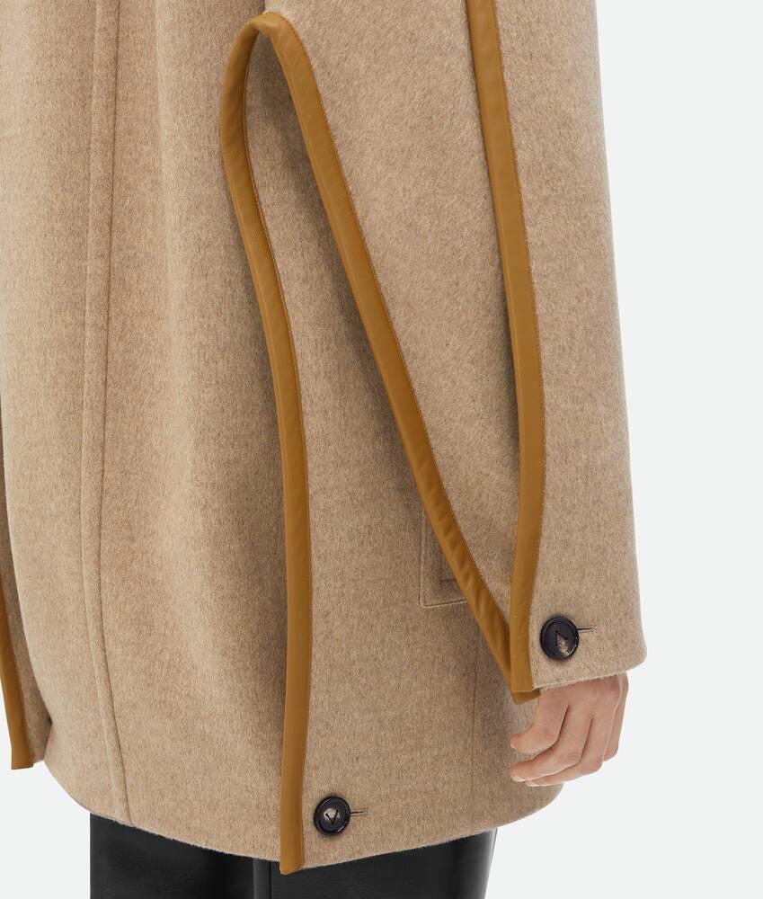 Women's Wool Coat in Biscuit melange Product Image