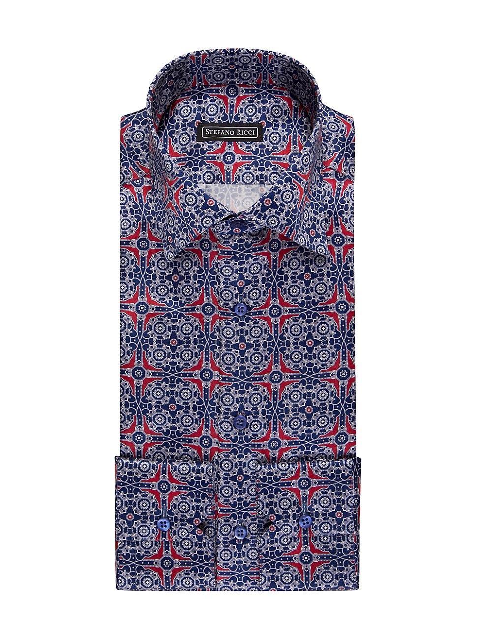 Mens Handmade Silk Dress Shirt Product Image