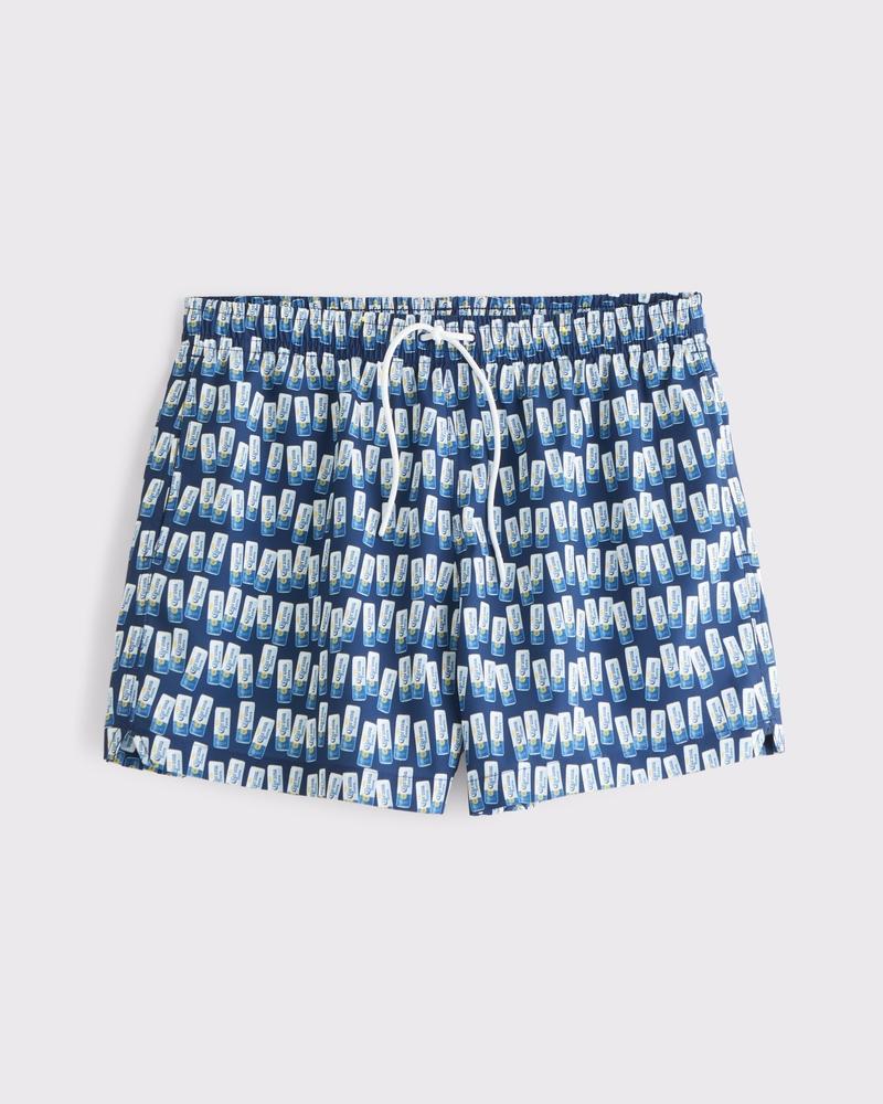 Pull-On Wide Seersucker Swim Trunk Product Image
