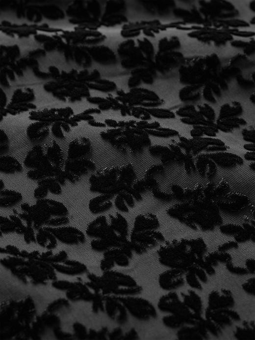 Burnout Velvet Midi Skirt Product Image