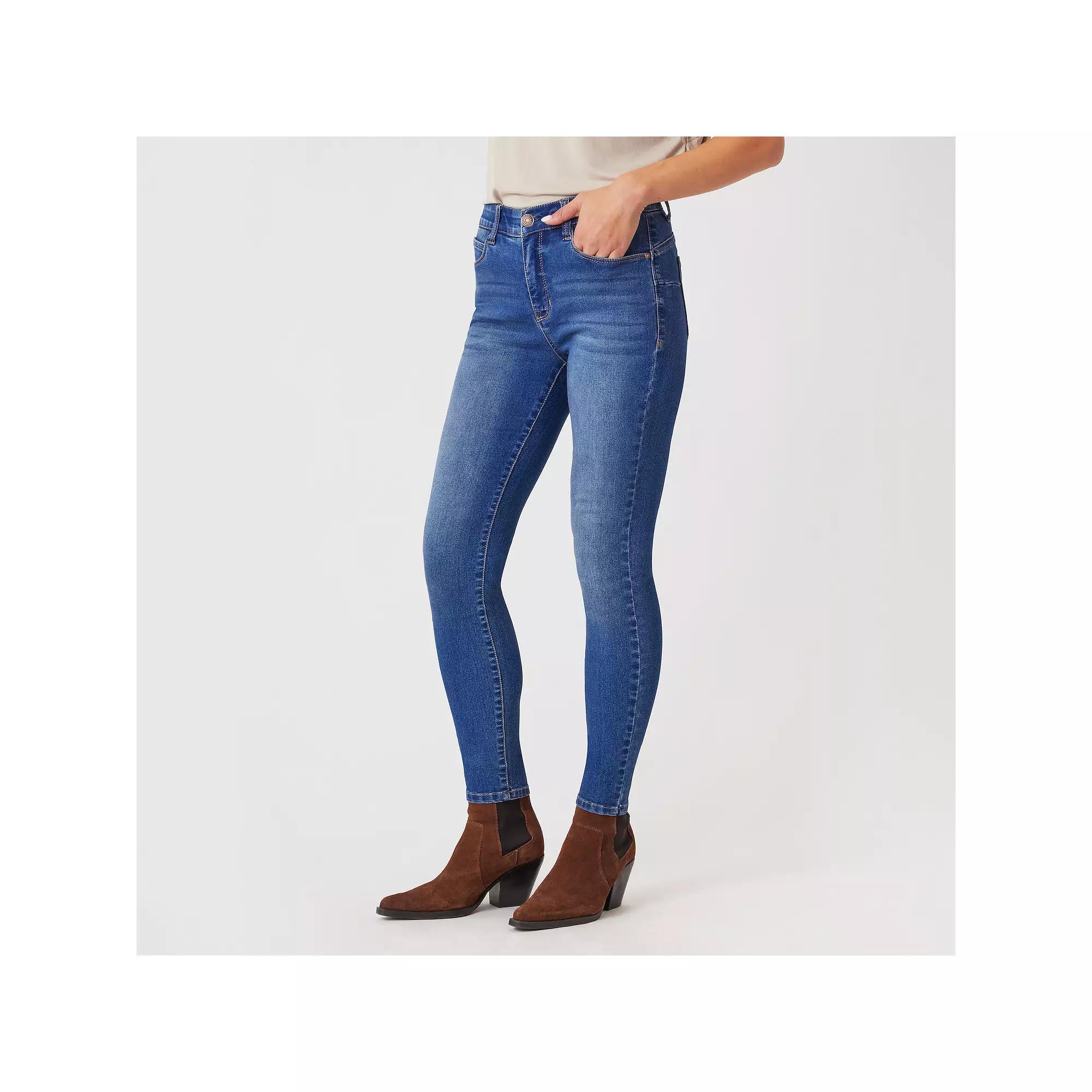 Womens Angels Forever Young Lift Mid Rise Skinny Jeans Product Image