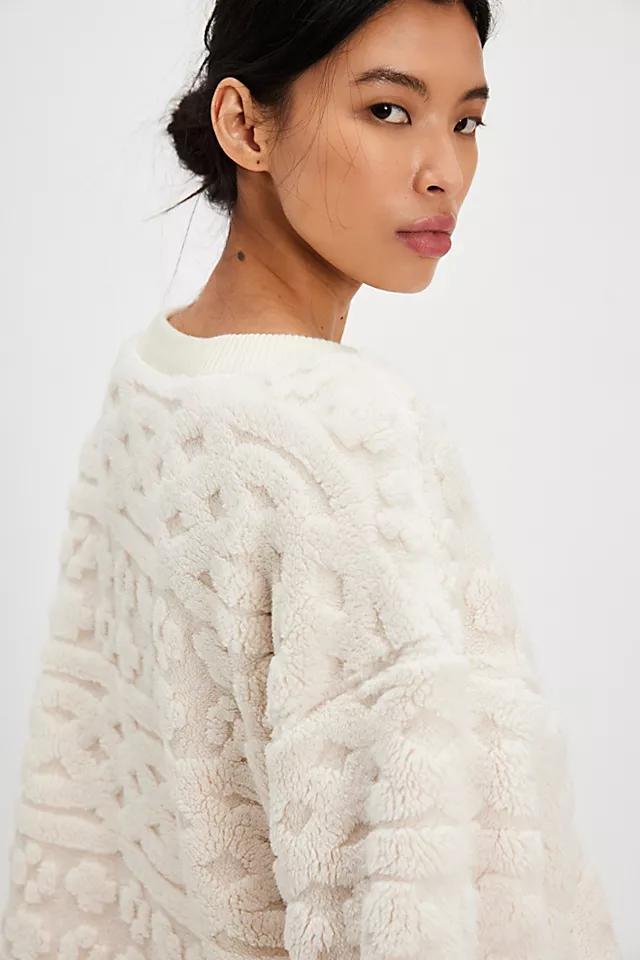 Cable Knit Sweatshirt Product Image