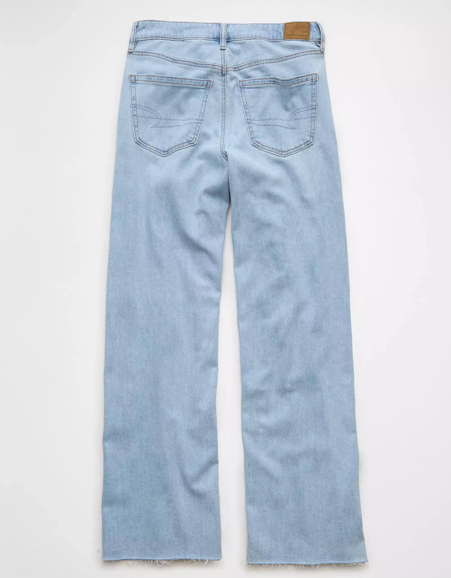 AE Dreamy Drape Stretch Low-Rise Baggy Wide-Leg Jean Product Image