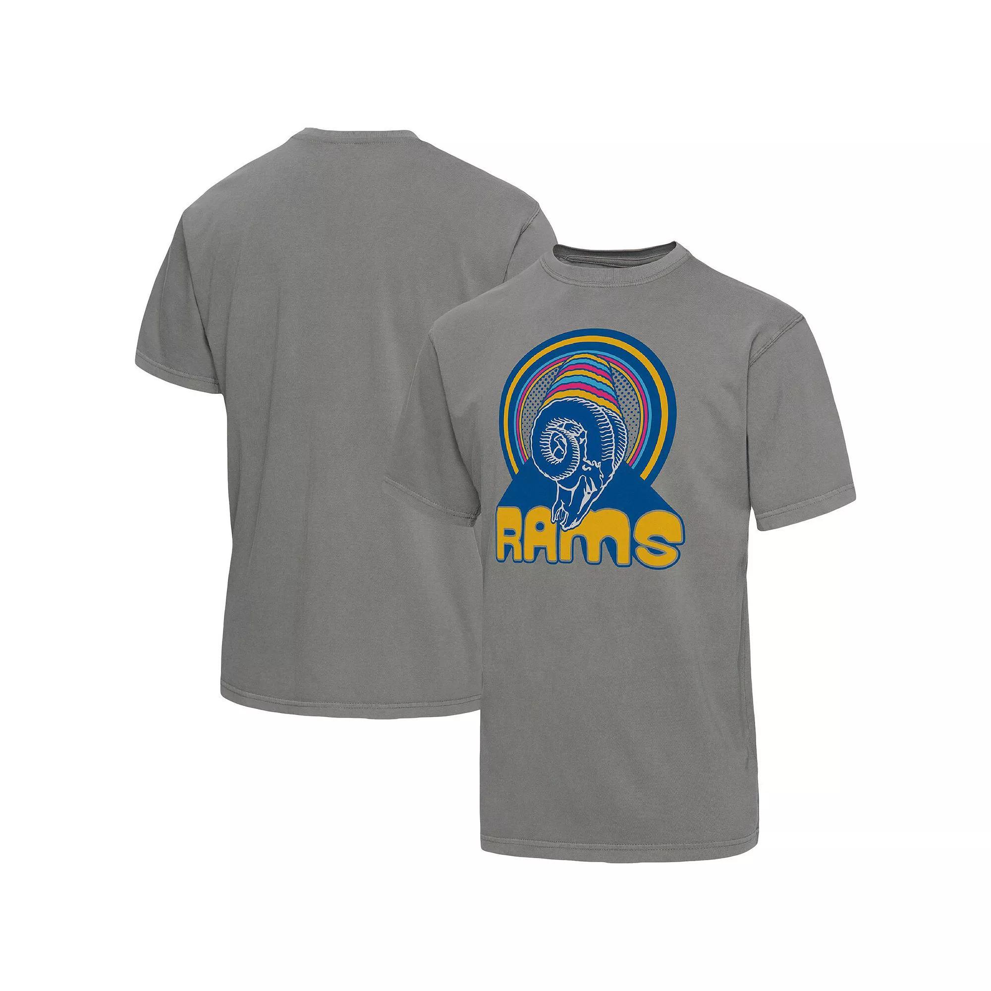 Mens Junk Food Graphite Los Angeles Rams Wonderland Infinity Vibe T-Shirt Product Image