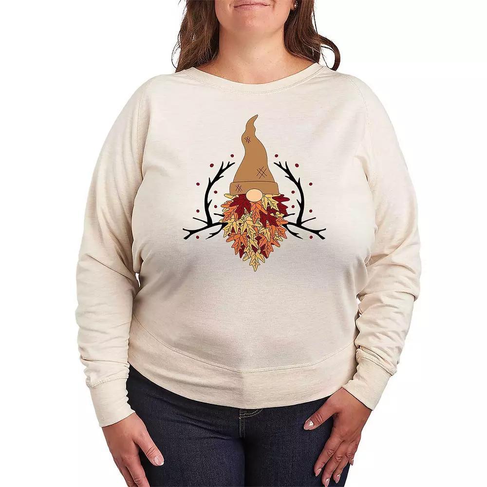 Womens Leaf Beard Gnome French Terry Long Sleeve Tee, Girls Product Image