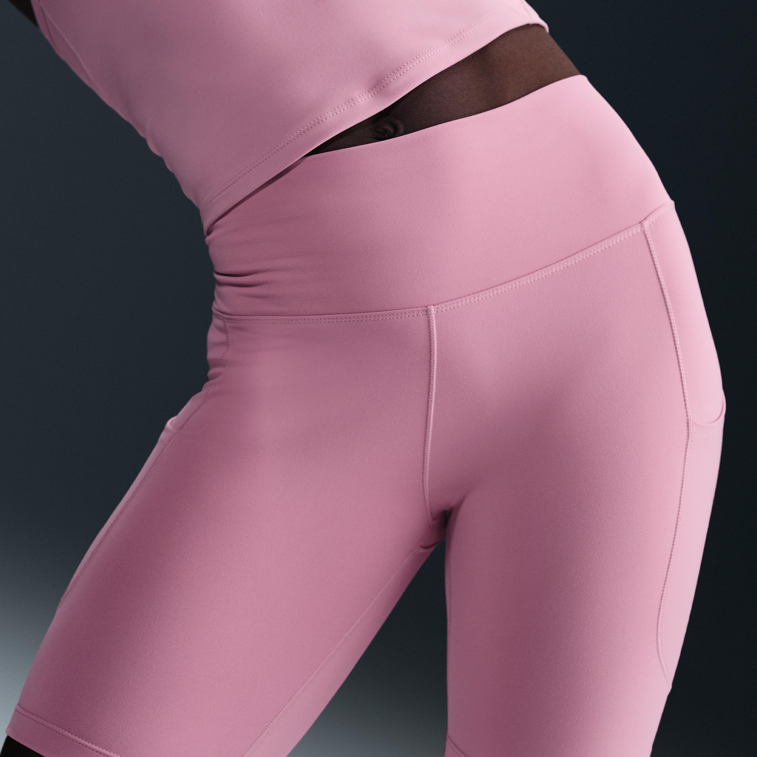 Nike Women's One High-Waisted 8" Biker Shorts with Pockets Product Image