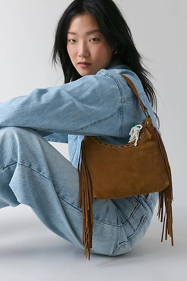 Silence + Noise Bella Suede Fringe Bag Womens at Urban Outfitters Product Image