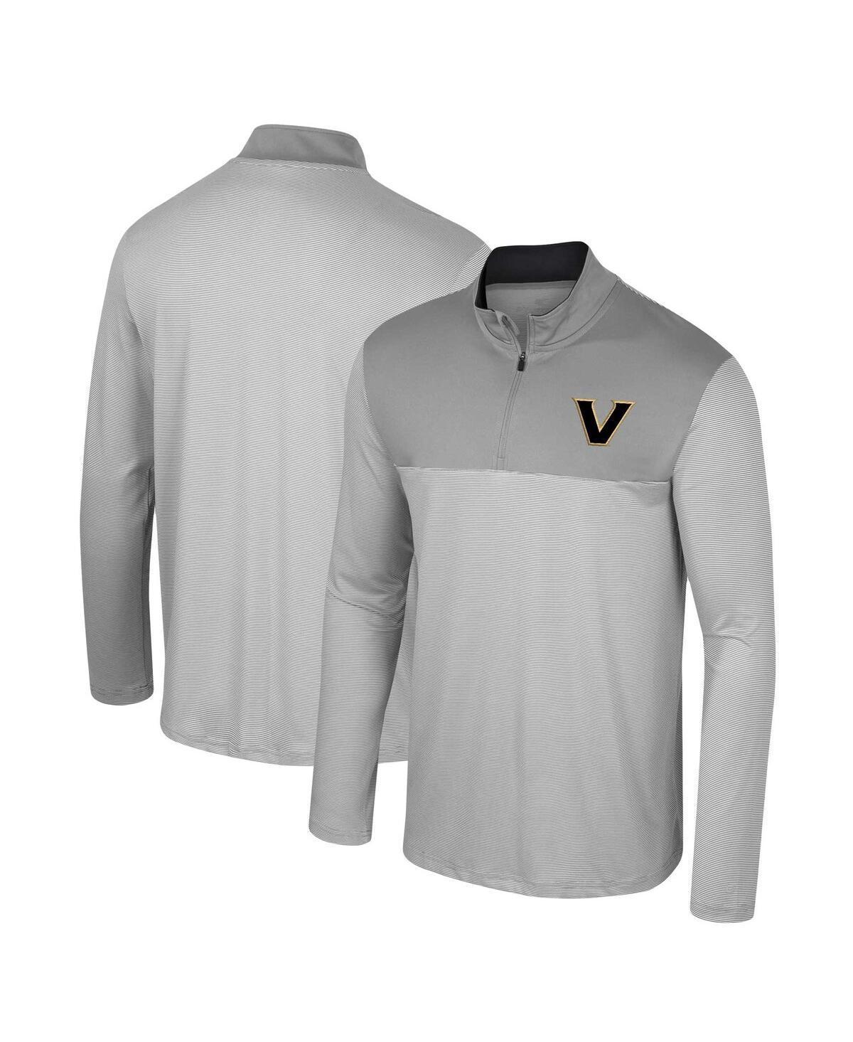 Mens Colosseum Gray Washington State Cougars Tuck Quarter-Zip Top Product Image