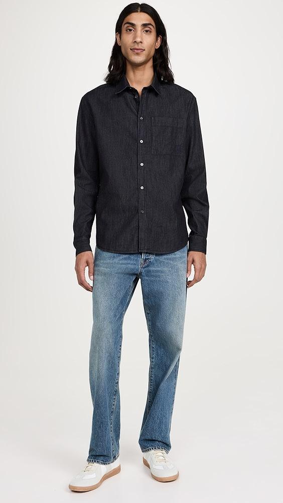 Maison Kitsuné Light Denim Shirt | Shopbop Product Image