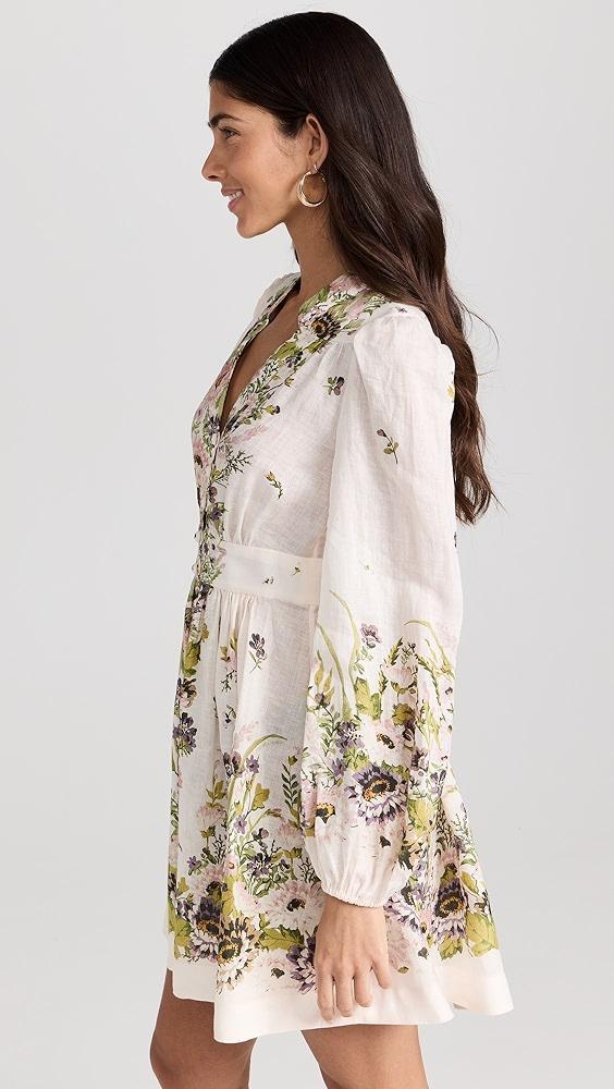 Zimmermann Halliday Plunge Mini Dress | Shopbop Product Image