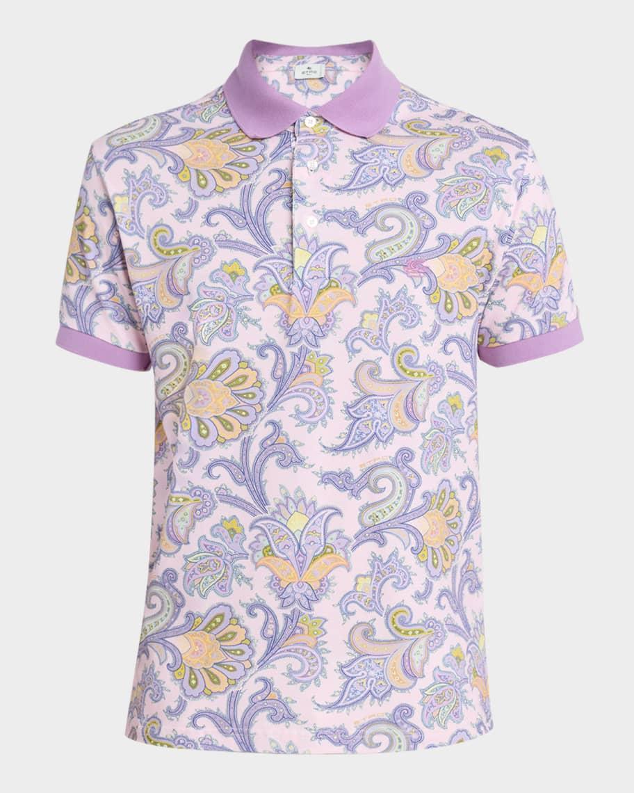 Mens Paisley Polo Shirt Product Image