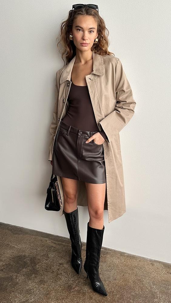 Good American Vegan Leather Mini Skirt | Shopbop Product Image