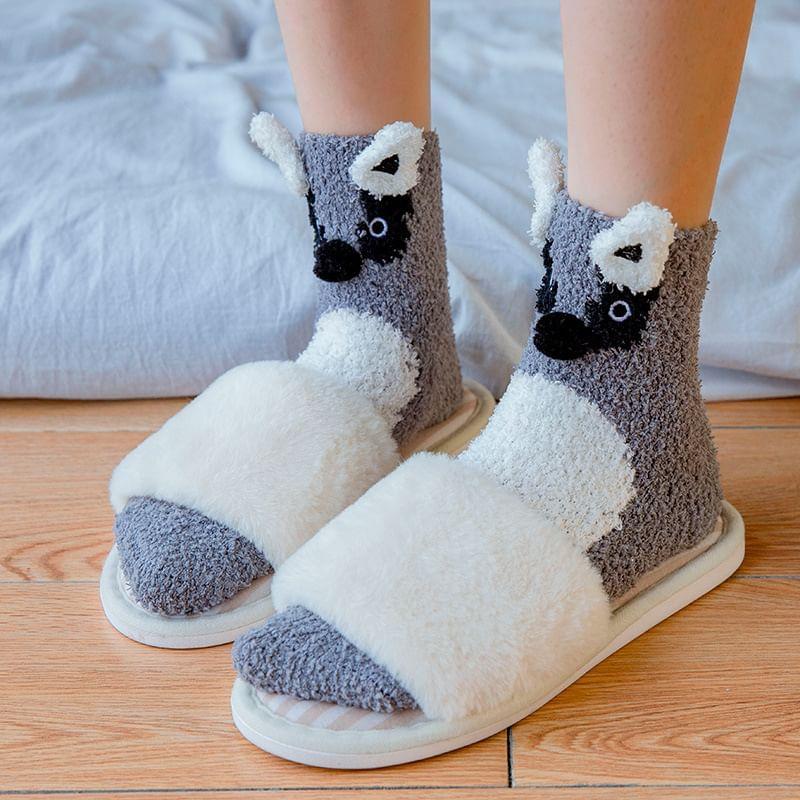 Cartoon Fleece Socks Product Image