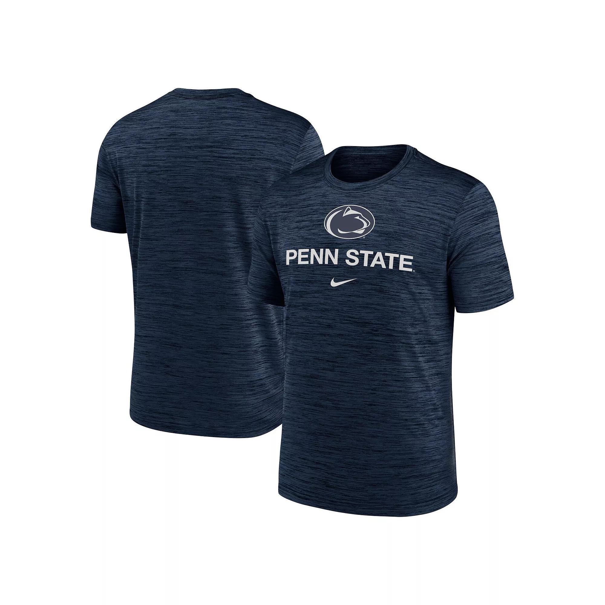Men's Nike Navy West Virginia Mountaineers Primetime Velocity T-Shirt, Size: Medium, Blue Product Image