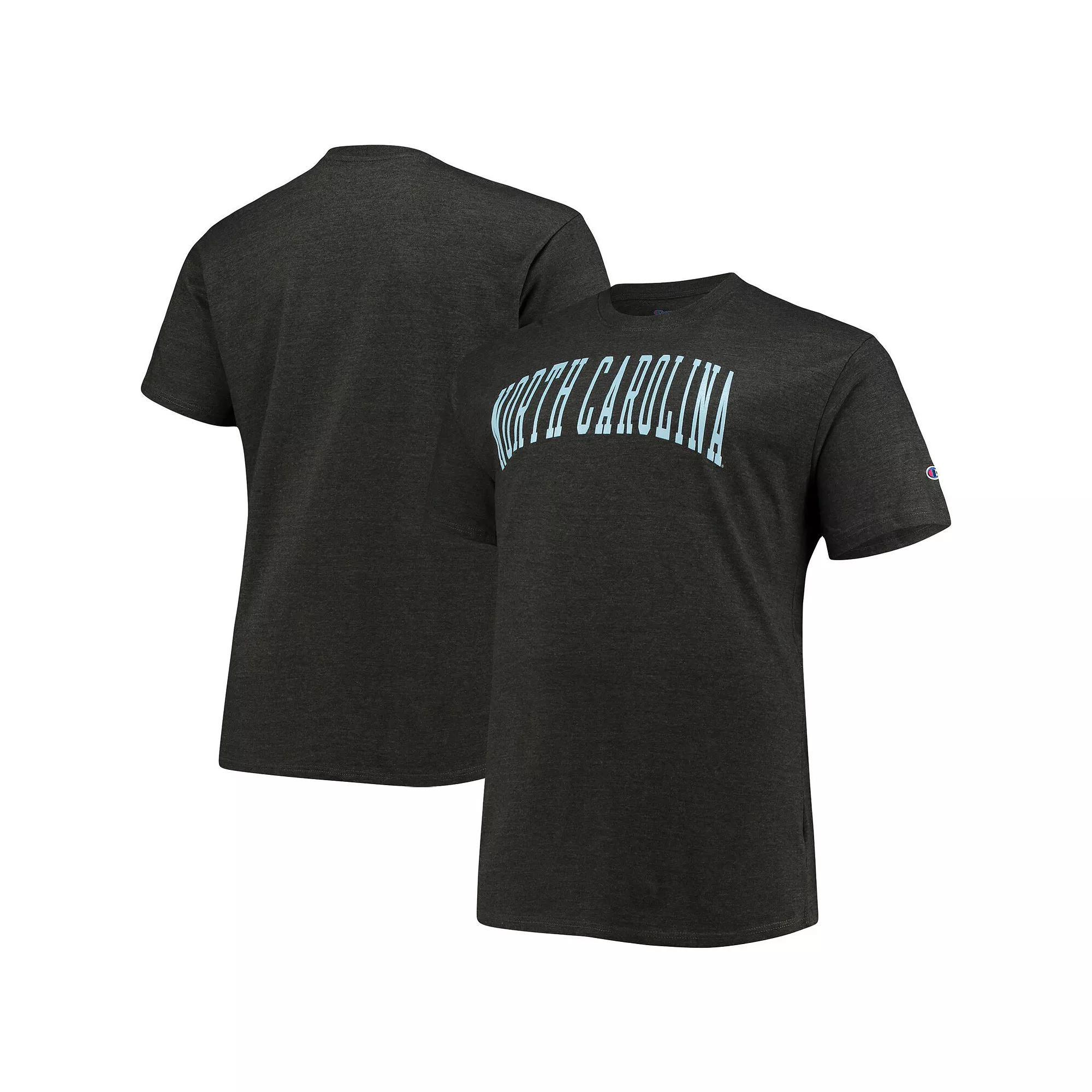 Men's Champion Gray North Carolina Tar Heels Big & Tall Arch Team Logo T-Shirt, Size: 2XB, Grey Product Image